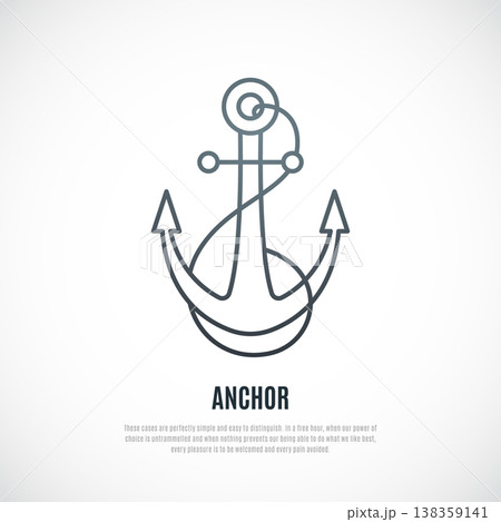 Anchor icon in line style. Anchor icon in line style. 138359141