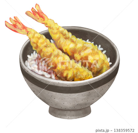 えび天丼のイラスト 138359572
