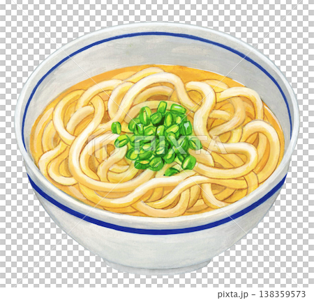 illustration of kake udon 138359573