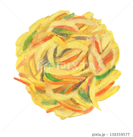 野菜かき揚のイラスト 138359577