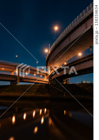 夜景 ~東京・堀切ジャンクション・2~ 夜景 ~東京・堀切ジャンクション・2~ 138359634