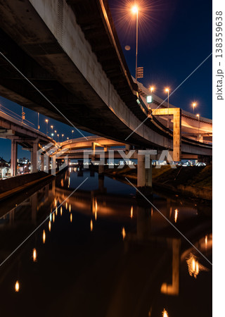 夜景 ~東京・堀切ジャンクション・6~ 夜景 ~東京・堀切ジャンクション・6~ 138359638