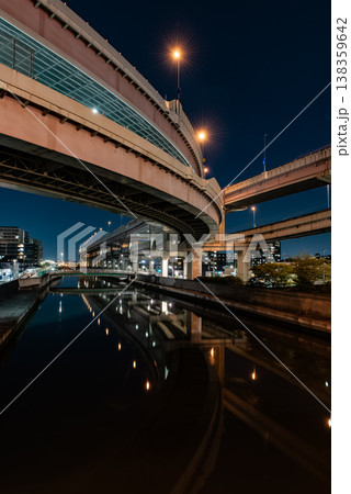 夜景 ~東京・小菅ジャンクション・3~ 夜景 ~東京・小菅ジャンクション・3~ 138359642