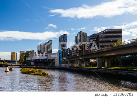 Yarra River Views of Melbourne in Australia 138360702