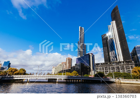 Yarra River Views of Melbourne in Australia 138360703