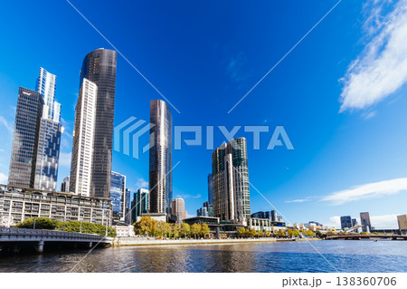 Yarra River Views of Melbourne in Australia 138360706