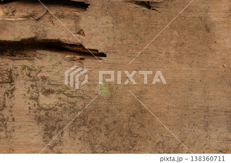 Damaged wooden plank Damaged wooden plank 138360711