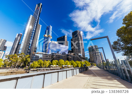 Yarra River Views of Melbourne in Australia 138360726
