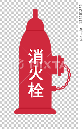 紅色消防栓的插圖 紅色消防栓的插圖 138361276