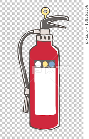 Illustration of fire extinguisher Illustration of fire extinguisher 138361356