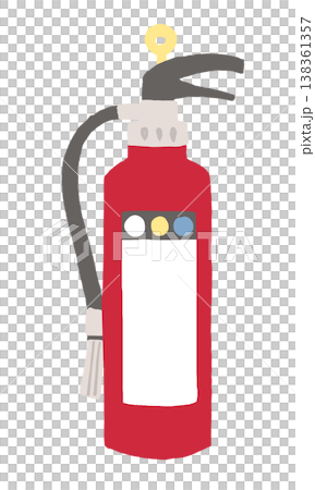 Illustration of fire extinguisher Illustration of fire extinguisher 138361357
