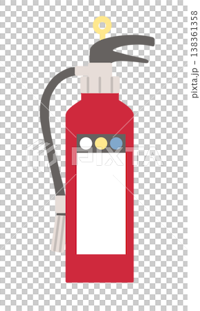 Illustration of fire extinguisher 138361358