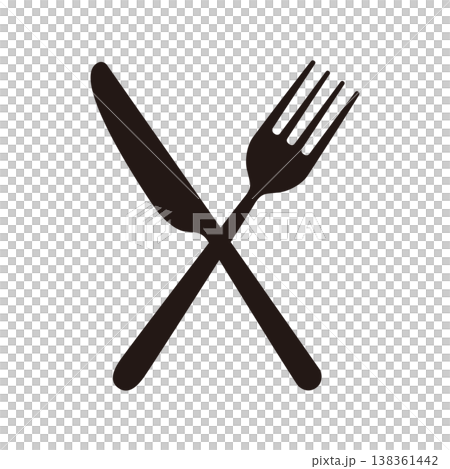 Icon of crossed forks and knives Icon of crossed forks and knives 138361442
