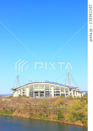 愛知県豊田市、豊田スタジアムの風景 138361587