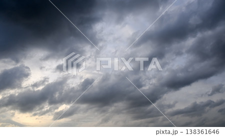 曇り空素材 曇り空素材 138361646