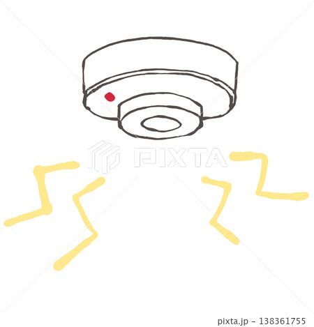 火災警報器のイラスト 138361755