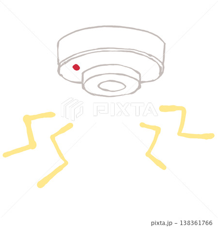 火災警報器のイラスト 138361766