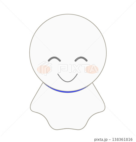 笑顔のてるてるぼうずのイラスト素材 138361816
