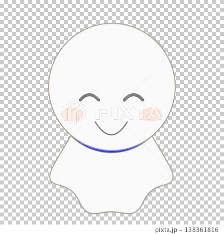笑顔のてるてるぼうずのイラスト素材 138361816
