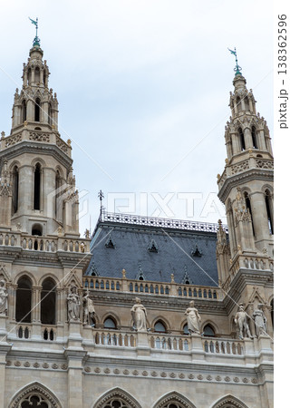 Vienna City Hall building on the Rathausplatz square in Vienna, capital of Austria Vienna City Hall building on the Rathausplatz square in Vienna, capital of Austria 138362596
