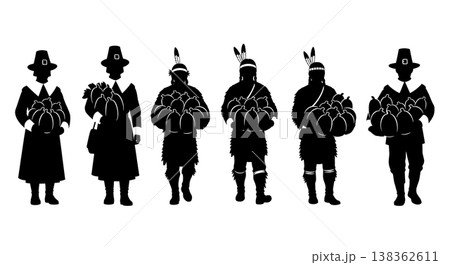 Black Solid Historical Squash Carrying Set of Six on White Background 138362611