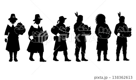 Black Solid Historical Squash Carrying Set of Six on White Background 138362613