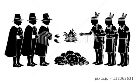 Black Solid Historical Trade Silhouettes Set of Six on White Background 138362631