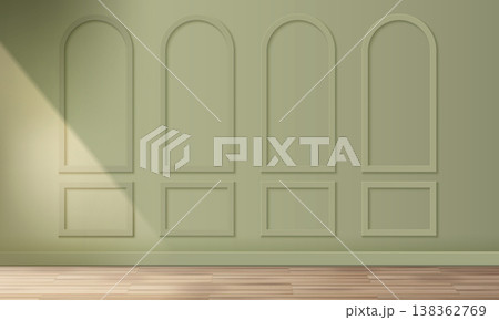 Realistic wall panels with classic wooden frames 138362769