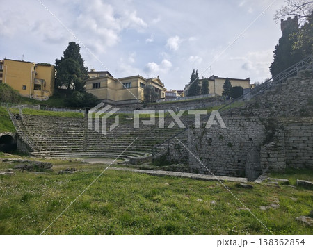 Fiesole Etruscan and roman ruins near Florence Italy Fiesole Etruscan and roman ruins near Florence Italy 138362854