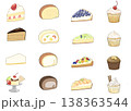 ケーキ（カラー） 138363544