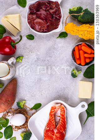 Product containing vitamin A. retinol and beta carotene Product containing vitamin A. retinol and beta carotene 138363969