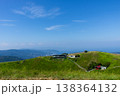 青空と広がる丘陵地帯の自然風景（コピースペース） 138364132