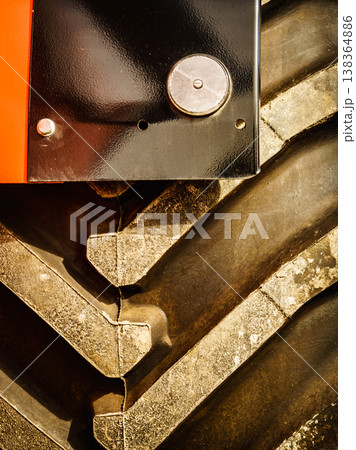 Black tyre of vehicle Black tyre of vehicle 138364886