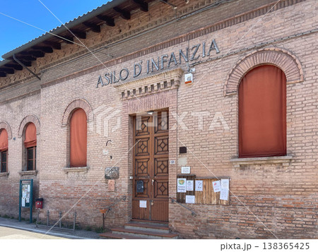 Old kindergarten. Pieve di Cento, Bologna. Italy Old kindergarten. Pieve di Cento, Bologna. Italy 138365425
