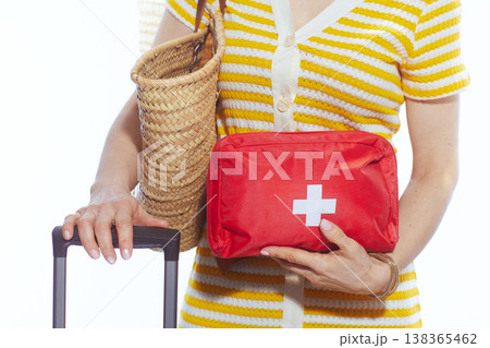 Close-up of Travel First Aid Kit and Luggage Essentials Close-up of Travel First Aid Kit and Luggage Essentials 138365462