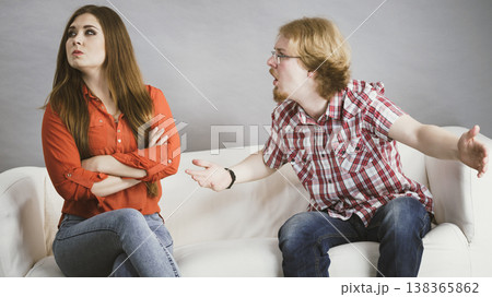 Man and woman having fight Man and woman having fight 138365862