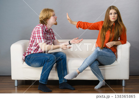 Man begging for forgiveness his woman 138365865