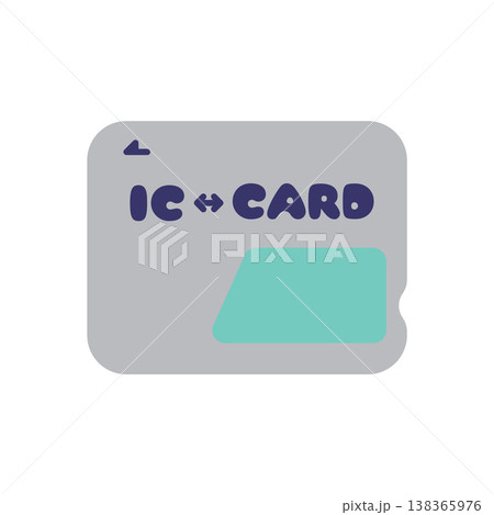 交通系ICカードのイラスト 138365976
