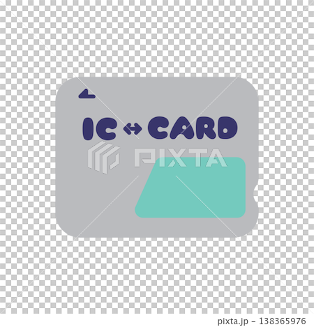 交通系ICカードのイラスト 138365976