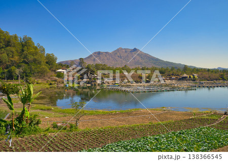 Mount Batur and Lake Batur on Bali Mount Batur and Lake Batur on Bali 138366545