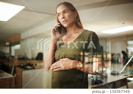 Cellphone call, communication and professional pregnant woman consulting on development plan. Office glass window, pregnancy and maternity person networking, chat and contact mobile smartphone user Cellphone call, communication and professional pregnant woman consulting on development plan. Office glass window, pregnancy and maternity person networking, chat and contact mobile smartphone user 138367348
