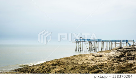 Traditional fisherman hut in french coast Traditional fisherman hut in french coast 138370294
