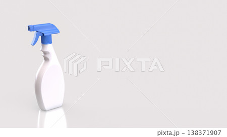 Cleaning Spray Bottle Isolated On White Background 3d render. Cleaning Spray Bottle Isolated On White Background 3d render. 138371907