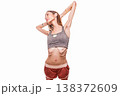 Woman presenting body image issues and eating disorder 138372609