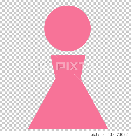 シンプルな人型アイコン シンプルな人型アイコン 138373052