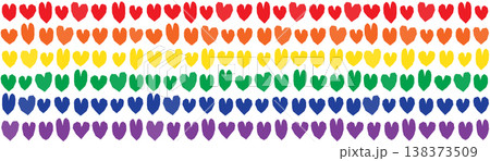 LGBT hearts banner LGBT hearts banner 138373509
