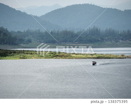 Lake mountain boat nature landscape forest tranquil lake mountain boat nature landscape forest calm water travel scene 138375395