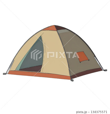 アウトドア、テント、キャンプ、焚火、アウトドアチェア、透過、自然、山、ハイキング、キャンプギア 138375571