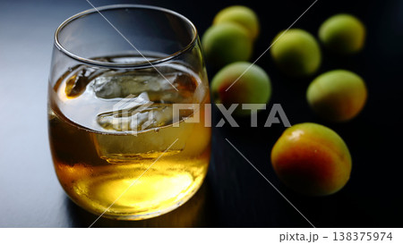 自家製の梅酒（ロック・グラス） 138375974