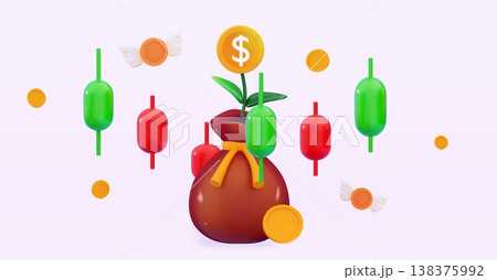 3D online trading Investment Business graph concept Analyzing investment money cash and exchange with finance 3D online trading Investment Business graph concept Analyzing investment money cash and exchange with finance 138375992